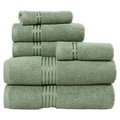 Bedford Home Bedford Home 67A-01837 100 Percent Cotton Hotel 6 Piece Towel Set - Green 67A-01837